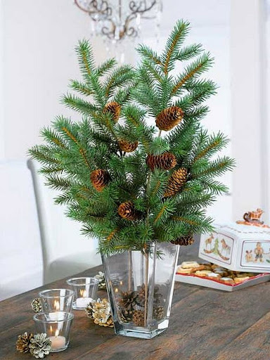 экологические советы на Рождество и новый год, еловые ветви вместо живого дерева