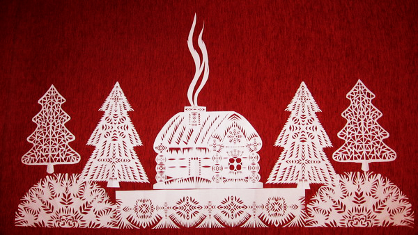 экологические советы на Рождество и новый год, новогодняя вытинанка, экологичные украшения из бумаги