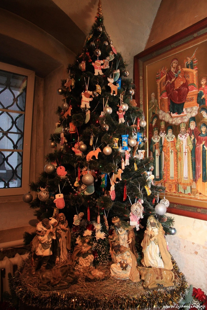 Рождественская елка в церкви, экологические советы на Рождество и новый год